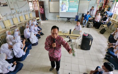 Sasar Pelajar SMP dan MTs, MAN 1 Pangkalpinang Gencarkan Sosialisasi PMBM di Belinyu